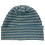 striped beanie light blues