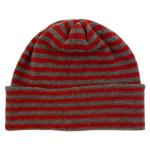 striped beanie vole and rust red